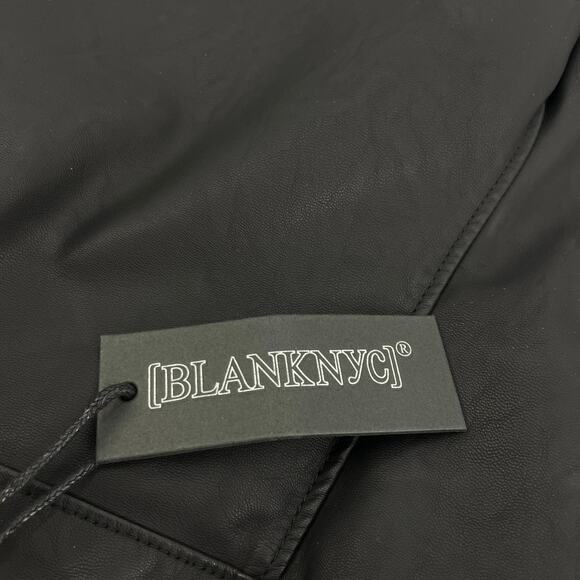 BlankNYC Womens Size 26 Shorts Deja Boo Faux Vegan Leather Black NEW - Picture 8 of 8